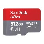 SanDisk microSDXC Card Ultra 512GB, UHS-I U1, Lesen 150MB/s, inkl. SD-Adapter