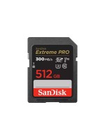 SanDisk SDXC Card Extreme PRO UHS-II 512GB, read 300MB/sec, write 260MB/s