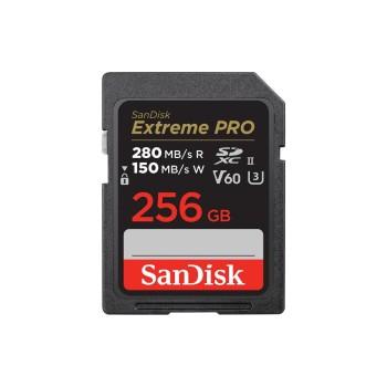 SanDisk SDXC Card Extreme PRO UHS-II 256GB, lesen 280MB/sec, schreiben 150MB/s SanDisk SDXC Card Extreme PRO UHS-II 256GB, lesen 280MB/sec, schreiben 150MB/s