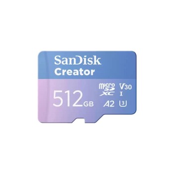SanDisk Creator microSDXC Card 512GB, UHS-I, lesen 190MB/sec, schreiben 130MB/s SanDisk Creator microSDXC Card 512GB, UHS-I, lesen 190MB/sec, schreiben 130MB/s