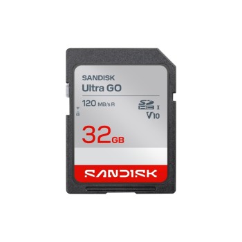 SanDisk SDHC Card Ultra GO 32GB, Lesen 120MB/s, UHS-I U1 , Class 10 SanDisk SDHC Card Ultra GO 32GB, Lesen 120MB/s, UHS-I U1 , Class 10