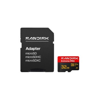 SanDisk microSDHC Card Extreme PRO 32GB, Lesen 100MB/s, Schr. 90MB/s, inkl. Adapter SanDisk microSDHC Card Extreme PRO 32GB, Lesen 100MB/s, Schr. 90MB/s, inkl. Adapter