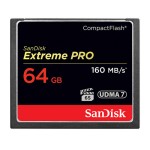 CF Card 64GB SanDisk, Extreme Pro 1067x, 160MB/sec, UDMA