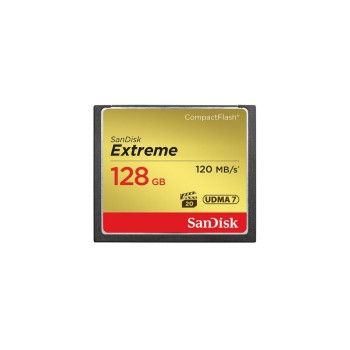 CF Card 128GB SanDisk, Extreme 800x, 120MB/sec, UDMA
