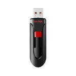 SanDisk USB Cruzer Glide 32GB, black/rot USB 2.0, Schiebemechanismus