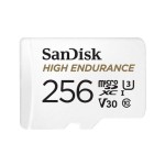 SanDisk microSDXC Card 256GB High Endurance, U3, V30, bis for 20000h Full HD/4K Aufnahme