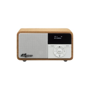 Sangean DDR-7X Black, Tragbares DAB+-Radio, Echtholzgehäuse, Akku