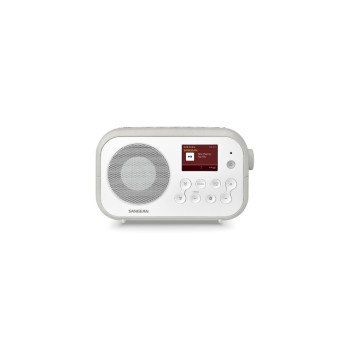 Sangean DPR-42BT White-Grey, DAB+/FM-Radio, 40 Senderspeicher, 4x AA