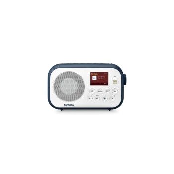 Sangean DPR-42BT White-Ink Blue, DAB+/FM-Radio, 40 Senderspeicher, 4x AA