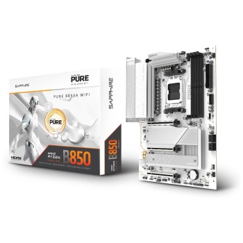Sapphire PURE B850A WIFI7, ATX, AM5, AMD B850, 4x DDR5, PCIe 5.0, 2.5G, WIFI7