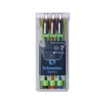 Schneider Fineliner Xpress Basic 3er-Set, blau, rot, schwarz