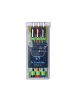 Schneider Fineliner Xpress Basic 3er-Set, bleu, rouge , noir