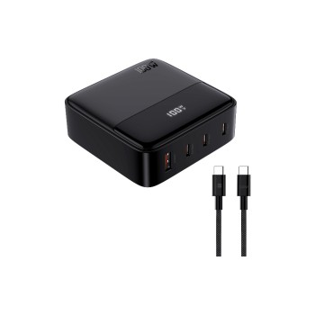 Schönenberger Desktop USB-Charger 100W GaN, Out: USB-C1/ C2/ C3: 100W PD Schönenberger Desktop USB-Charger 100W GaN, Out: USB-C1/ C2/ C3: 100W PD