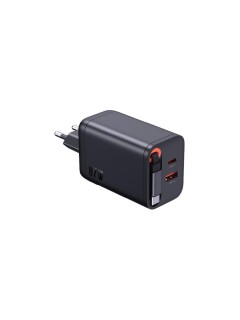 Schönenberger Chargeur mural USB Sortie: USB-C / USB-A: 67W PD, noir