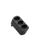 Schönenberger Abzweigstecker 3xT13, drehbar, black 