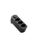 Schönenberger Connecteur de dérivation MOVE 3xT13 noir Pivotant à 270° avec interrupteur
