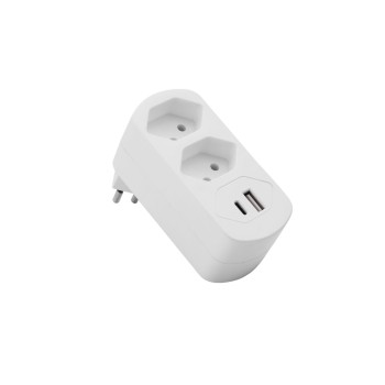 Schönenberger Multiprise MOVE 2xT13 avec USB PD 30 W Schönenberger Multiprise MOVE 2xT13 avec USB PD 30 W