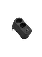 Schönenberger Abzweigstecker 2xT13, with USB PD30W, black 
