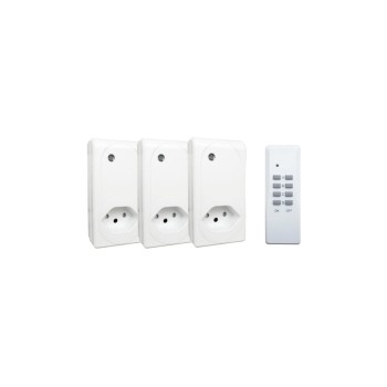 Schönenberger Funkschalter Set Indoor, 3er Set, 25m Reichw, Freq 433.92 MHz, ws Schönenberger Funkschalter Set Indoor, 3er Set, 25m Reichw, Freq 433.92 MHz, ws