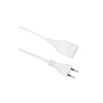 Kunststoff-Verlängerungscâble, 5m, blanc, 2-polig, T11/T11, Kupplung angespritzt Kunststoff-Verlängerungscâble, 5m, blanc, 2-polig, T11/T11, Kupplung angespritzt