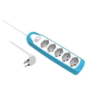 Schönenberger Bloc multiprises 5x T13 Blanc / Bleu Schönenberger Bloc multiprises 5x T13 Blanc / Bleu