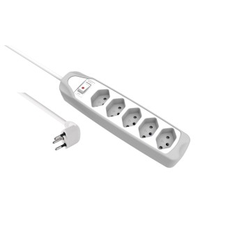 Schönenberger Bloc multiprises 5x T13 Blanc / Gris Schönenberger Bloc multiprises 5x T13 Blanc / Gris