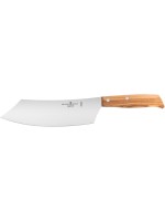 Schwertkrone Couteau à barbecue en bois d'olivier - 22 cm Argenté/Brun