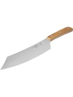 Schwertkrone Couteau à barbecue 23 cm – bois d'olivier Argenté/Brun