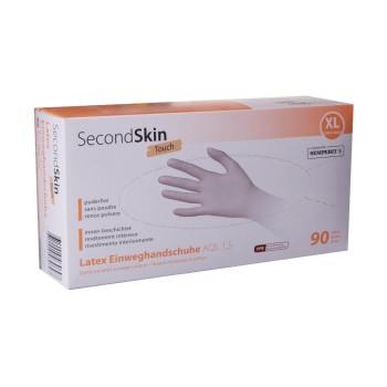 SecondSkin Latexpuderfrei EinweghandschuhXL, 1 VP à 100 Stück SecondSkin Latexpuderfrei EinweghandschuhXL, 1 VP à 100 Stück