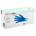 SecondSkin Gant Nitrili Comfort S, bleu, 100 pièces