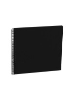 Semikolon Fotoalbum Efalinbezug 345x332mm, black, 50 blacke pages