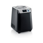 Severin Machine à glace EZ 7407 1.2 l, Noir/Argenté