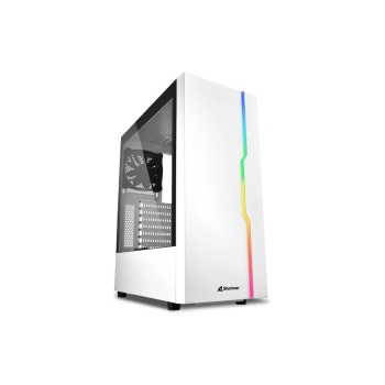 Sharkoon RGB Slider White, ATX, 1x U2, 2x U3, Tempered Glass, 1x 120 Sharkoon RGB Slider White, ATX, 1x U2, 2x U3, Tempered Glass, 1x 120