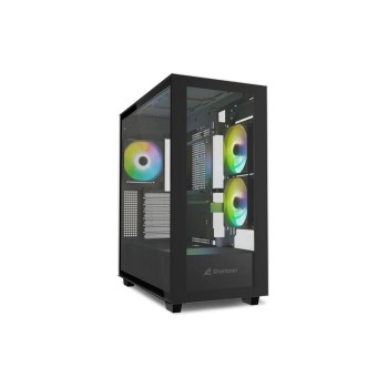 Sharkoon Rebel C60 Black RGB, ATX, 2x U3, 1x Type-C, TG, 4x 120 ARGB PWM Sharkoon Rebel C60 Black RGB, ATX, 2x U3, 1x Type-C, TG, 4x 120 ARGB PWM