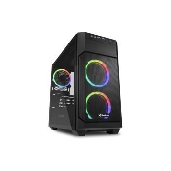 Sharkoon V1000 RGB, Micro-ATX, 2x U3, TG, 3x 120 ARGB Ring Fan Sharkoon V1000 RGB, Micro-ATX, 2x U3, TG, 3x 120 ARGB Ring Fan
