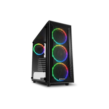 Sharkoon TG4M RGB, ATX, 2x U3, TG, 4x 120 ARGB Ring Fan Sharkoon TG4M RGB, ATX, 2x U3, TG, 4x 120 ARGB Ring Fan