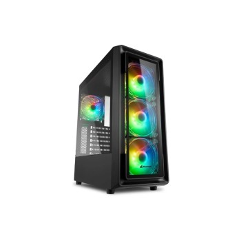 Sharkoon TK4 RGB, ATX, 2x U2, 2x U3, TG, 4x 120 ARGB Ring Fan Sharkoon TK4 RGB, ATX, 2x U2, 2x U3, TG, 4x 120 ARGB Ring Fan