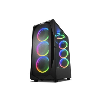 Sharkoon REV300 RGB Black, ATX, 2x U2, 2x U3, 1x Type-C, 7x ARGB Sharkoon REV300 RGB Black, ATX, 2x U2, 2x U3, 1x Type-C, 7x ARGB