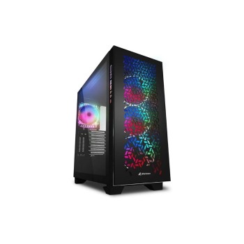 Sharkoon Elite Shark CA300H Black, ATX, E-ATX, 2x U3, 1x Type-C, 4x ARGB Sharkoon Elite Shark CA300H Black, ATX, E-ATX, 2x U3, 1x Type-C, 4x ARGB