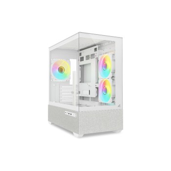 Sharkoon MK7 ARGB White, microATX, 2x U3, TG, 4x 120 ARGB Ring Fan Sharkoon MK7 ARGB White, microATX, 2x U3, TG, 4x 120 ARGB Ring Fan