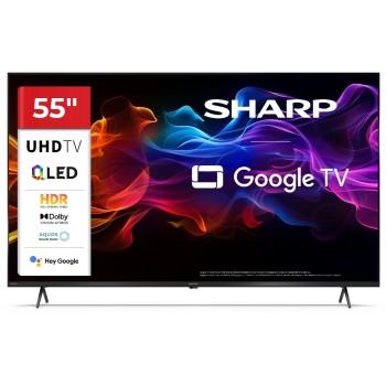 Sharp 55HP5165E, 55 QLED-TV, Google TV, UHD, Atmos