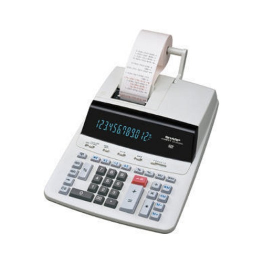 Sharp desktop calculator with printer, CS2635RHGY, 2 memories
