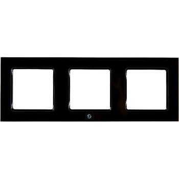 Shelly Wall Frame 3 Black, for Shelly Wall Switch