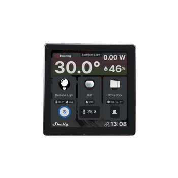 Shelly Android Wall Display black, Touchscreen, Scenen, Steuern von Geräten
