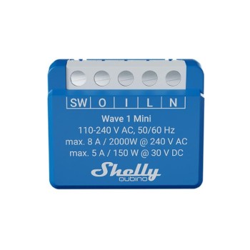 Shelly Qubino Wave 1 Mini, Z-Wave Schalter, 1 Kanal, 8A