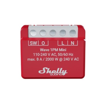 Shelly Qubino Wave 1PM Mini, Z-Wave Schalter, 1 Kanal, 8A
