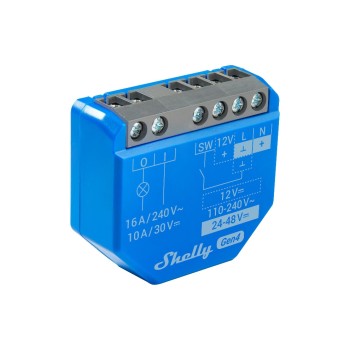 Shelly Plus 1 Gen4 WiFi-Switch, WLAN Schaltaktor, 16 A, Bluetooth, Matter