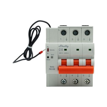 Shelly Disjoncteur intelligent · Pro 3CB C40 · 3 pôles · 40 A