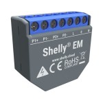 Shelly EM WiFi-Energy Meter, WLAN Leistungsmessgerät, für bis 2x 120A