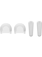 Shure 2x Windschutz, 2 Clipabdeckung, white